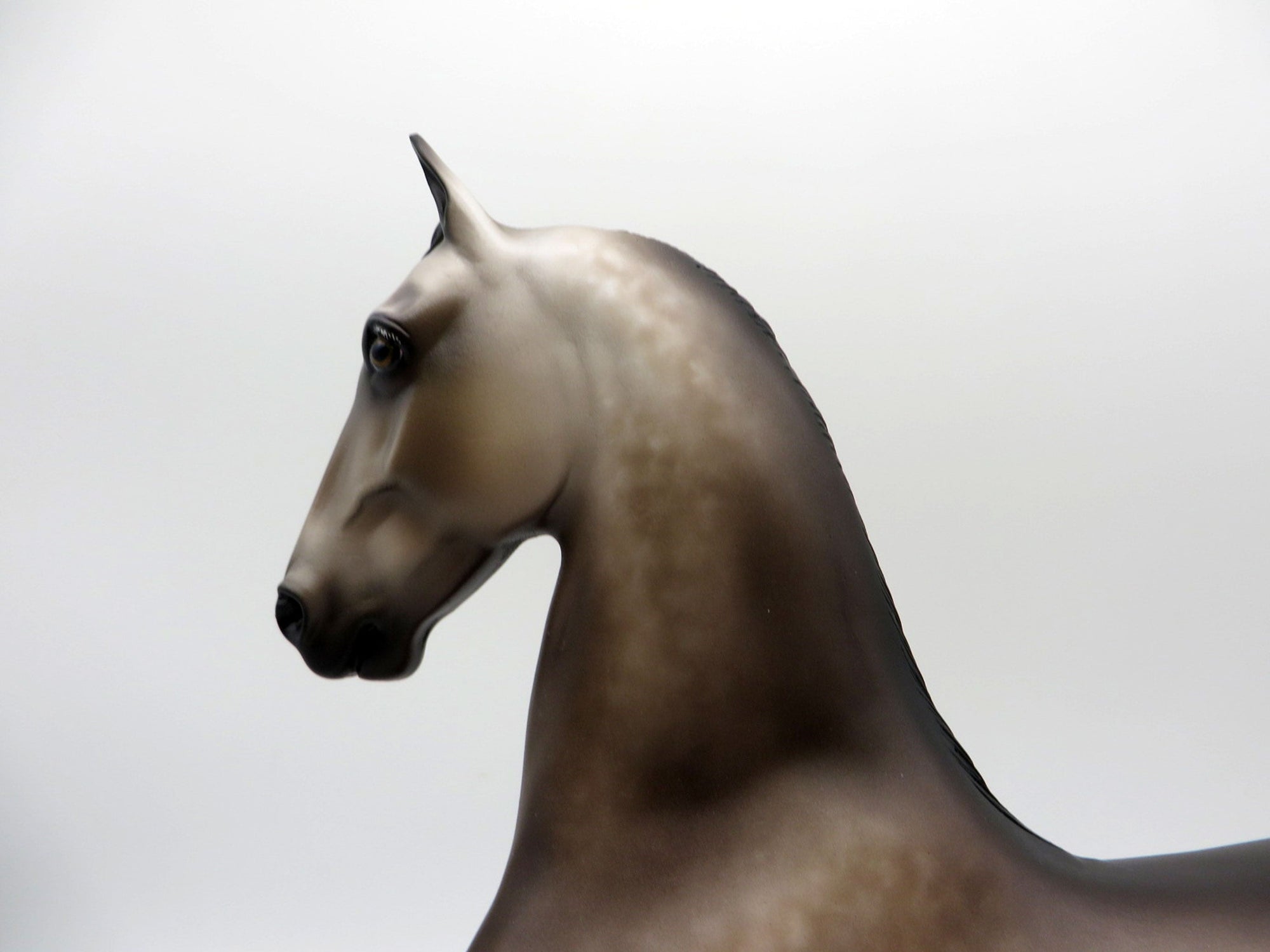 Mr. Peepers-OOAK Bay going grey Saddlebred Painted by Sheryl Leisure 1/3/22