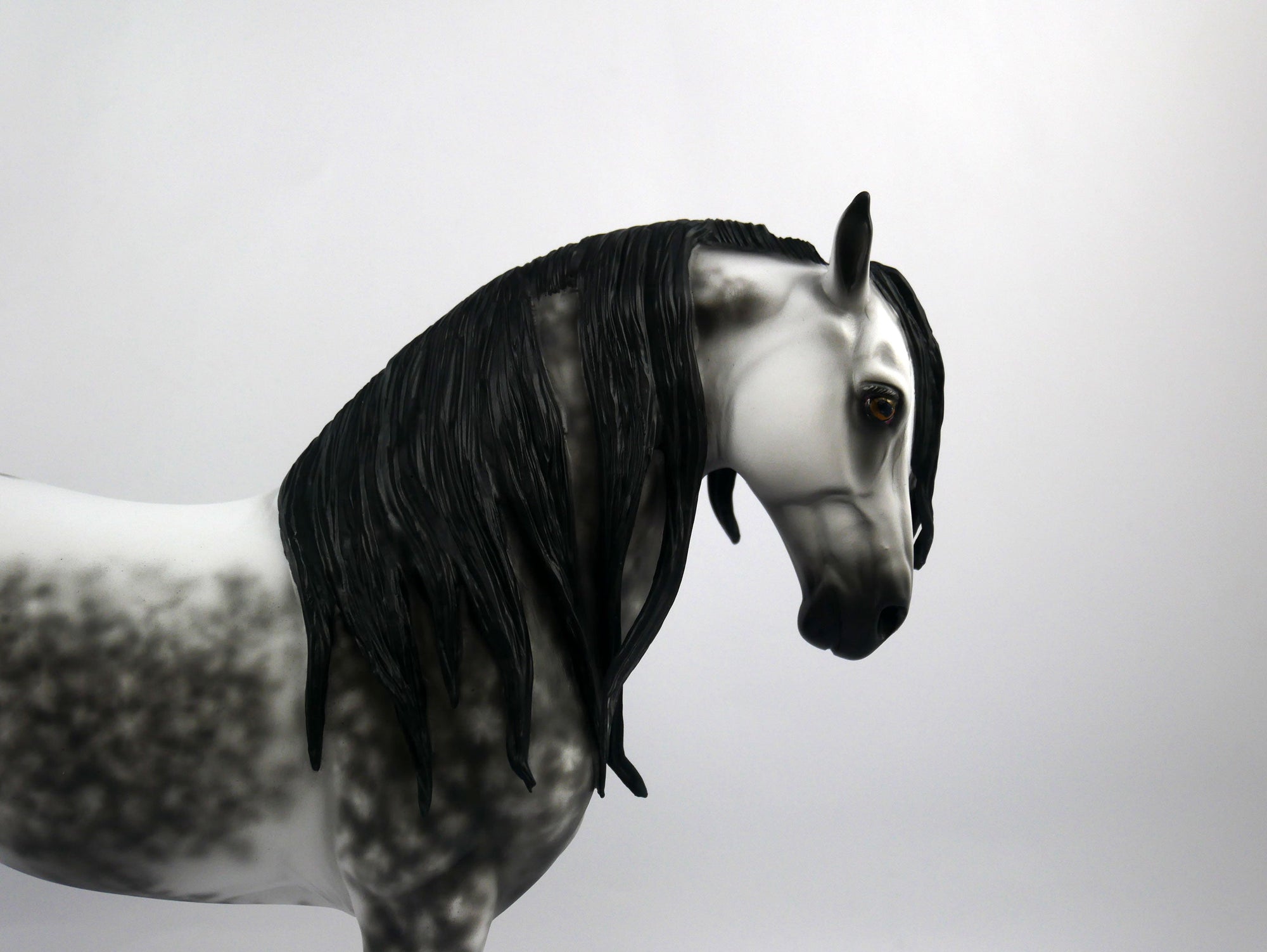 Mr. C-OOAK Dapple Grey Andalusian  Painted by Sheryl Leisure 1/20