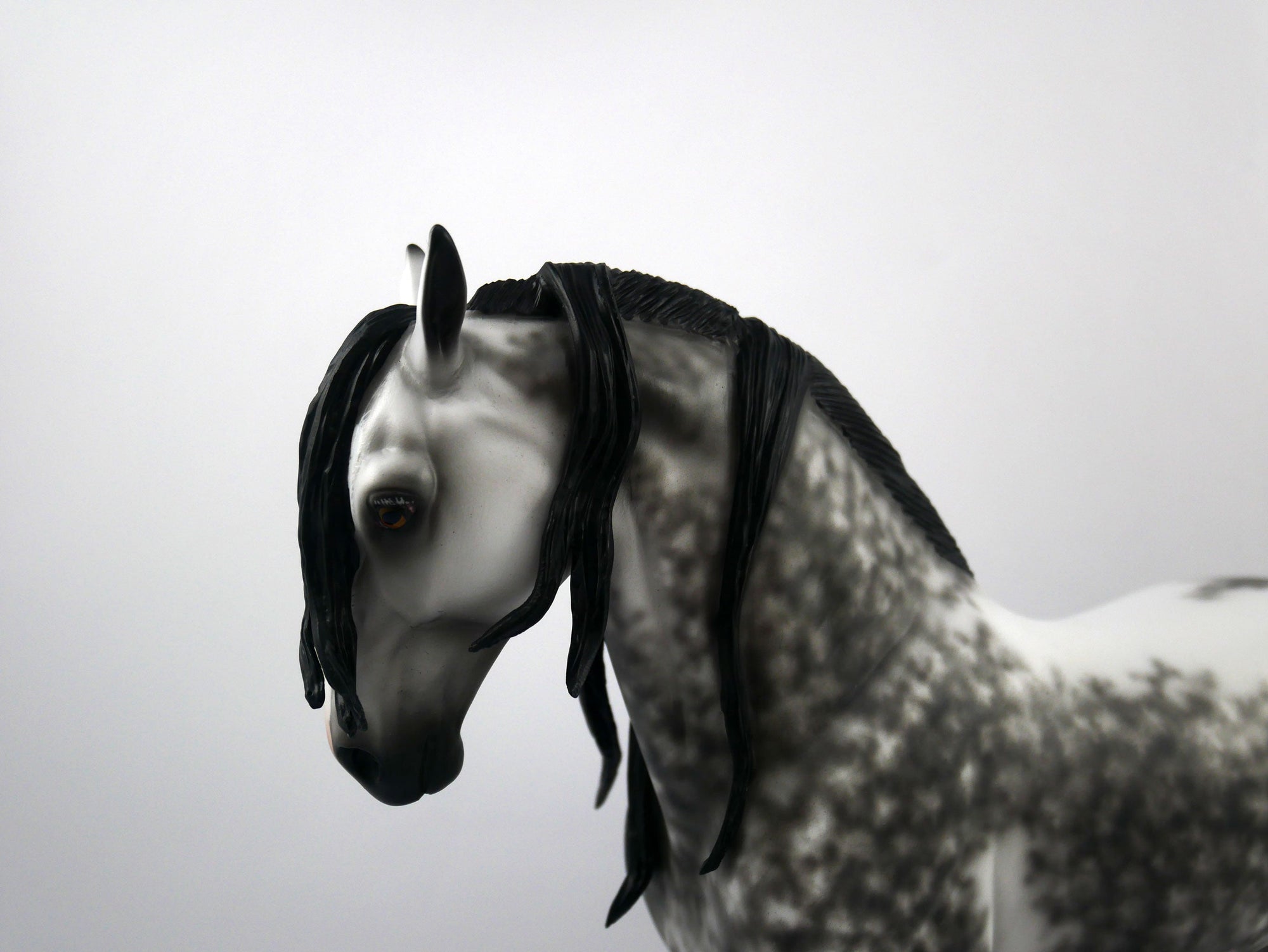 Mr. C-OOAK Dapple Grey Andalusian  Painted by Sheryl Leisure 1/20