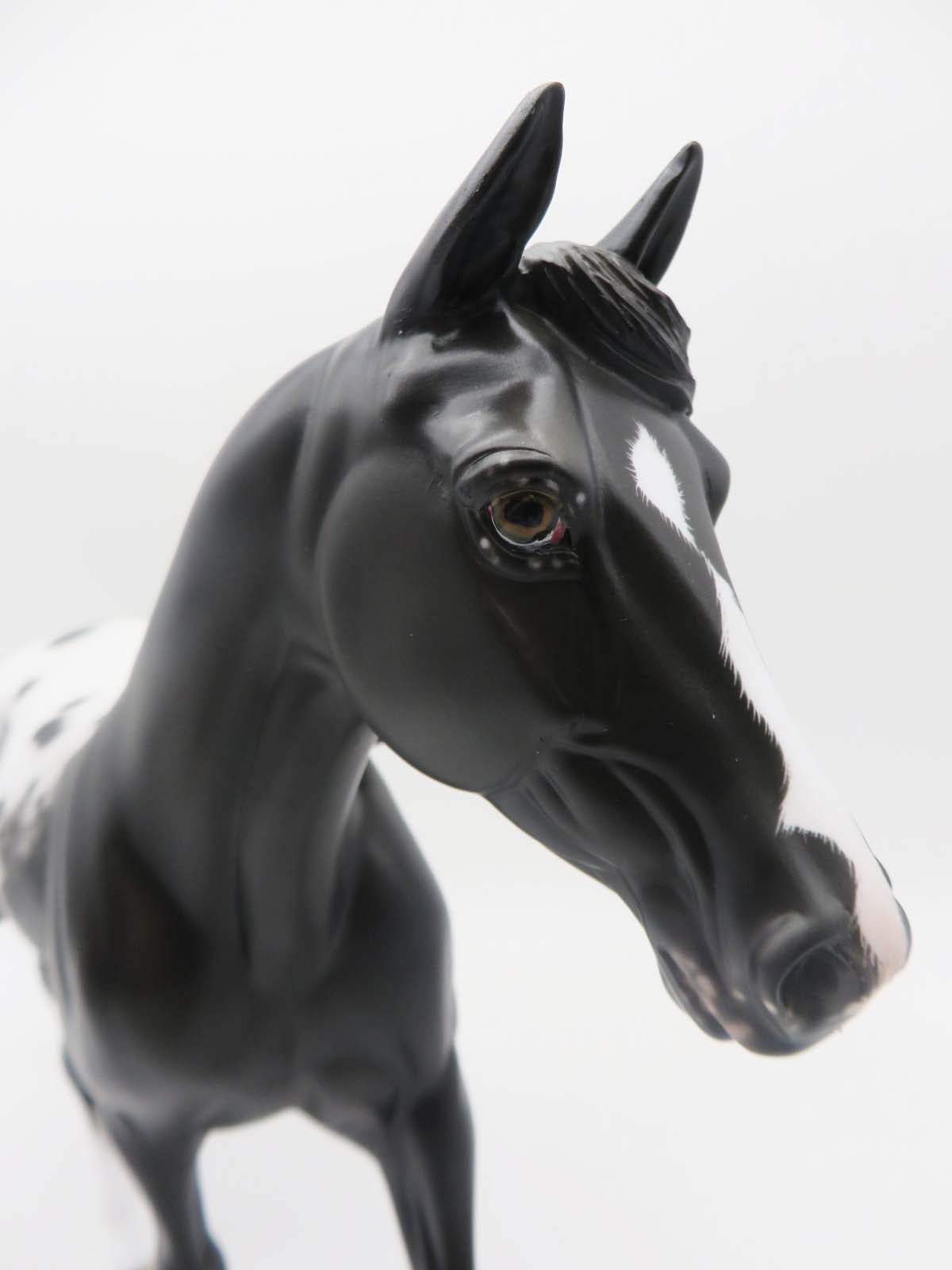 Ms Pacman - OOAK - Black Appaloosa Palouse by Sheryl Leisure - Best Offer 5/30/23