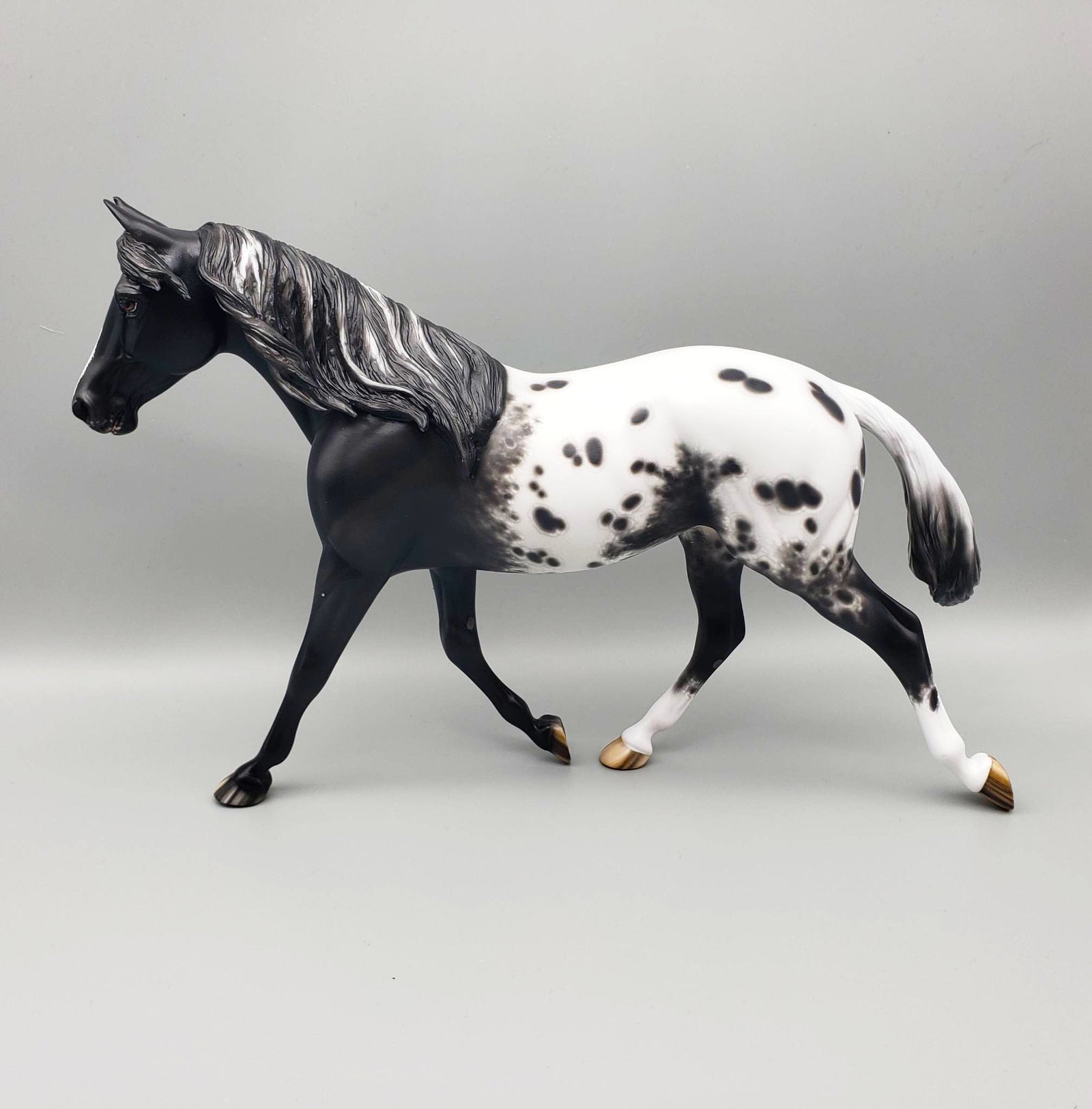 Ms Pacman - OOAK - Black Appaloosa Palouse by Sheryl Leisure - Best Offer 5/30/23