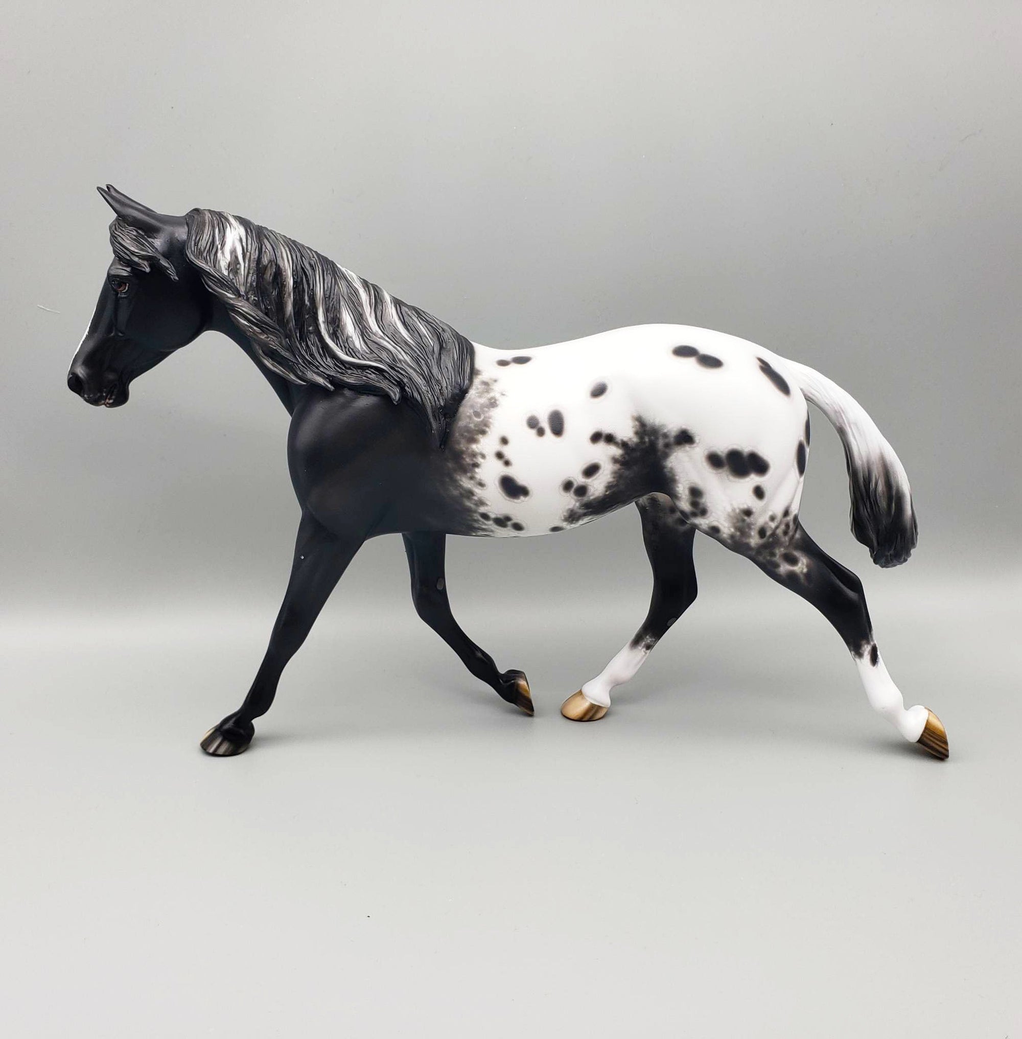 Ms Pacman - OOAK - Black Appaloosa Palouse by Sheryl Leisure - Best Offer 5/30/23