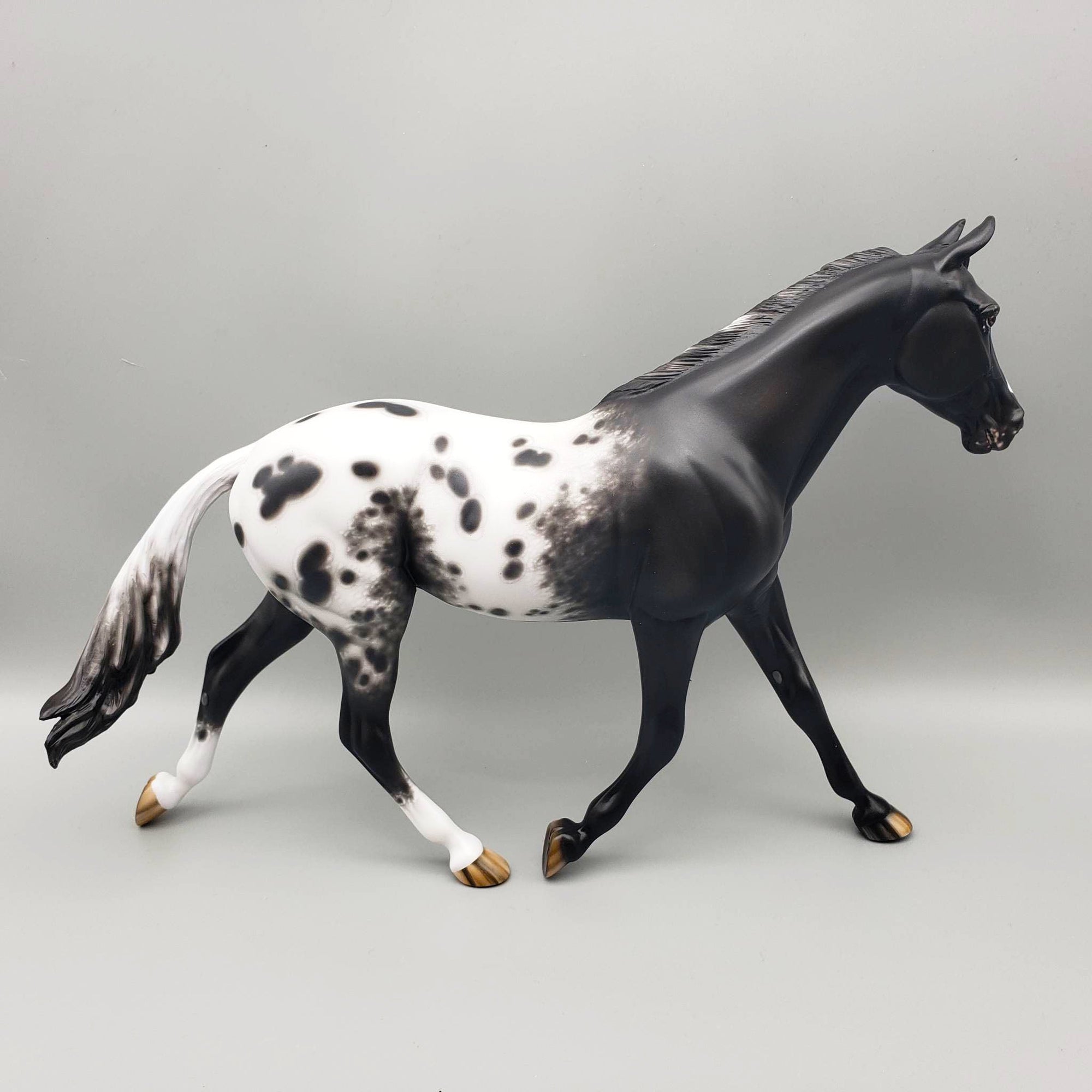 Ms Pacman - OOAK - Black Appaloosa Palouse by Sheryl Leisure - Best Offer 5/30/23