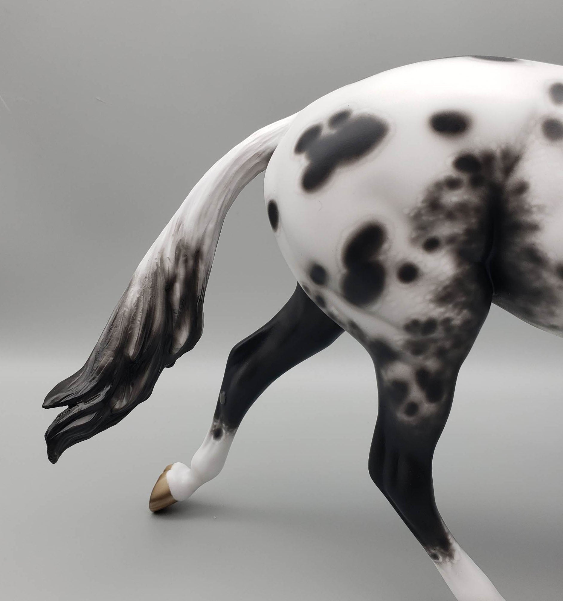 Ms Pacman - OOAK - Black Appaloosa Palouse by Sheryl Leisure - Best Offer 5/30/23