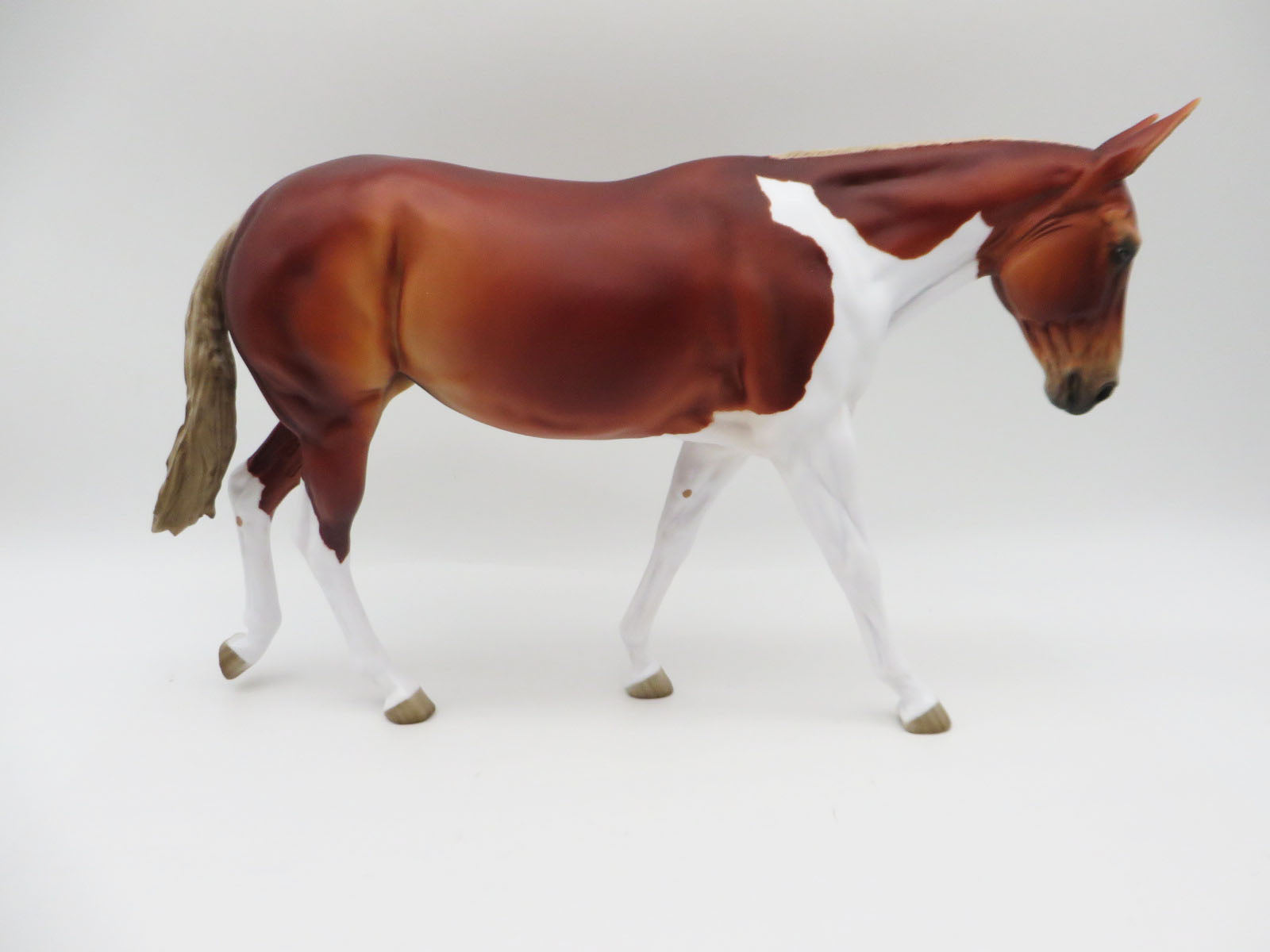 Muletide Blessings - OOAK - Chestnut Pinto Mule By Jess Hamill - CT22