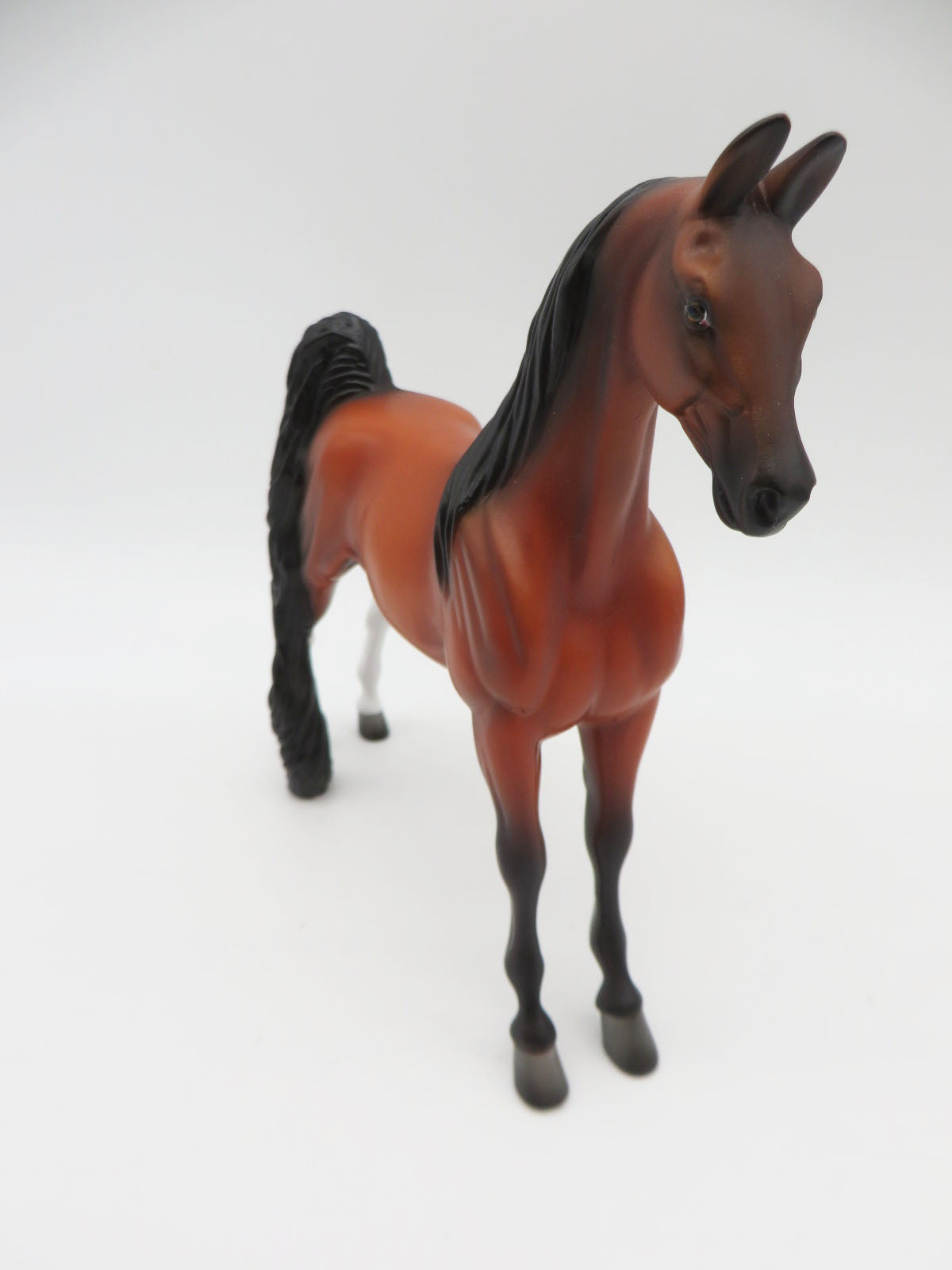 Mulled Wine - OOAK - Chestnut Pebble Saddlebred By Angela Marleau - Christmas Tails 2022 - CT22