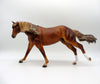 Murray- OOAK Dapple Chestnut Running Stock Horse Painted By Caroline Boydston
