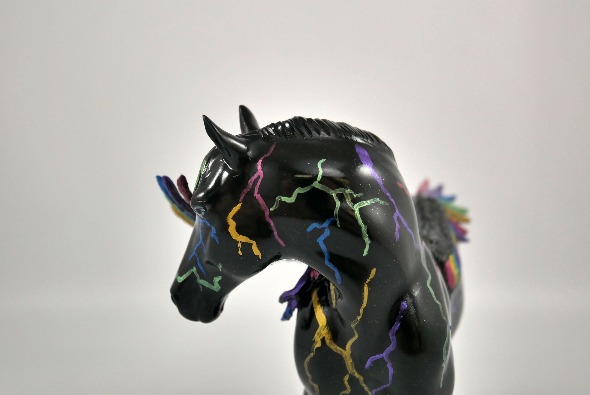 Mystic-OOAK Deco Trotting Drafter Pebbles Painted By Jas Fanning  12/30/20