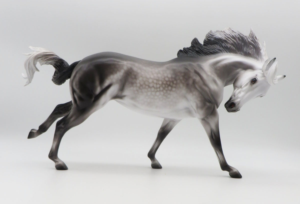 Naughty Not Nice - OOAK Dapple Grey Remington By Caroline Boydston 11/28/22