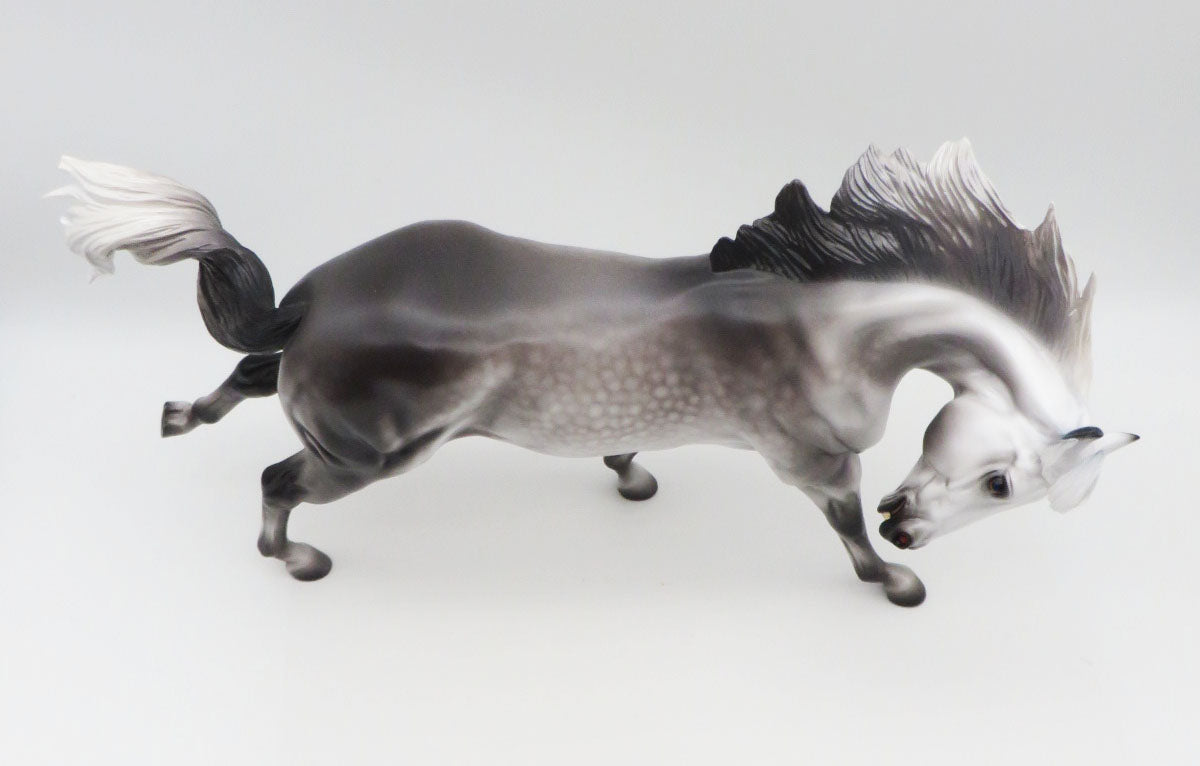 Naughty Not Nice - OOAK Dapple Grey Remington By Caroline Boydston 11/28/22