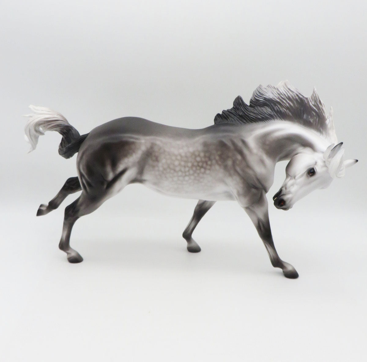 Naughty Not Nice - OOAK Dapple Grey Remington By Caroline Boydston 11/28/22