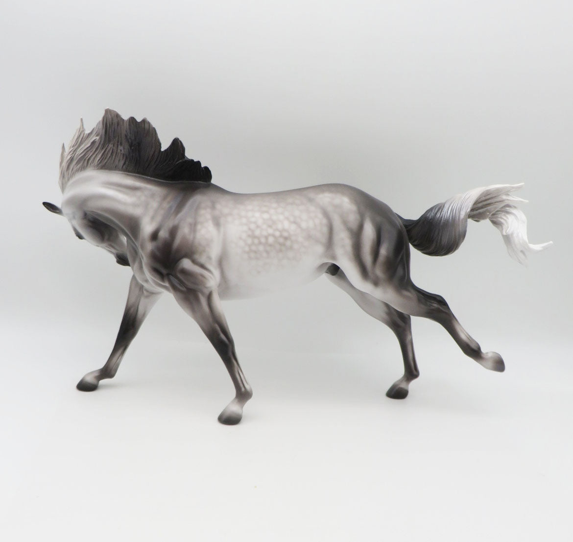 Naughty Not Nice - OOAK Dapple Grey Remington By Caroline Boydston 11/28/22