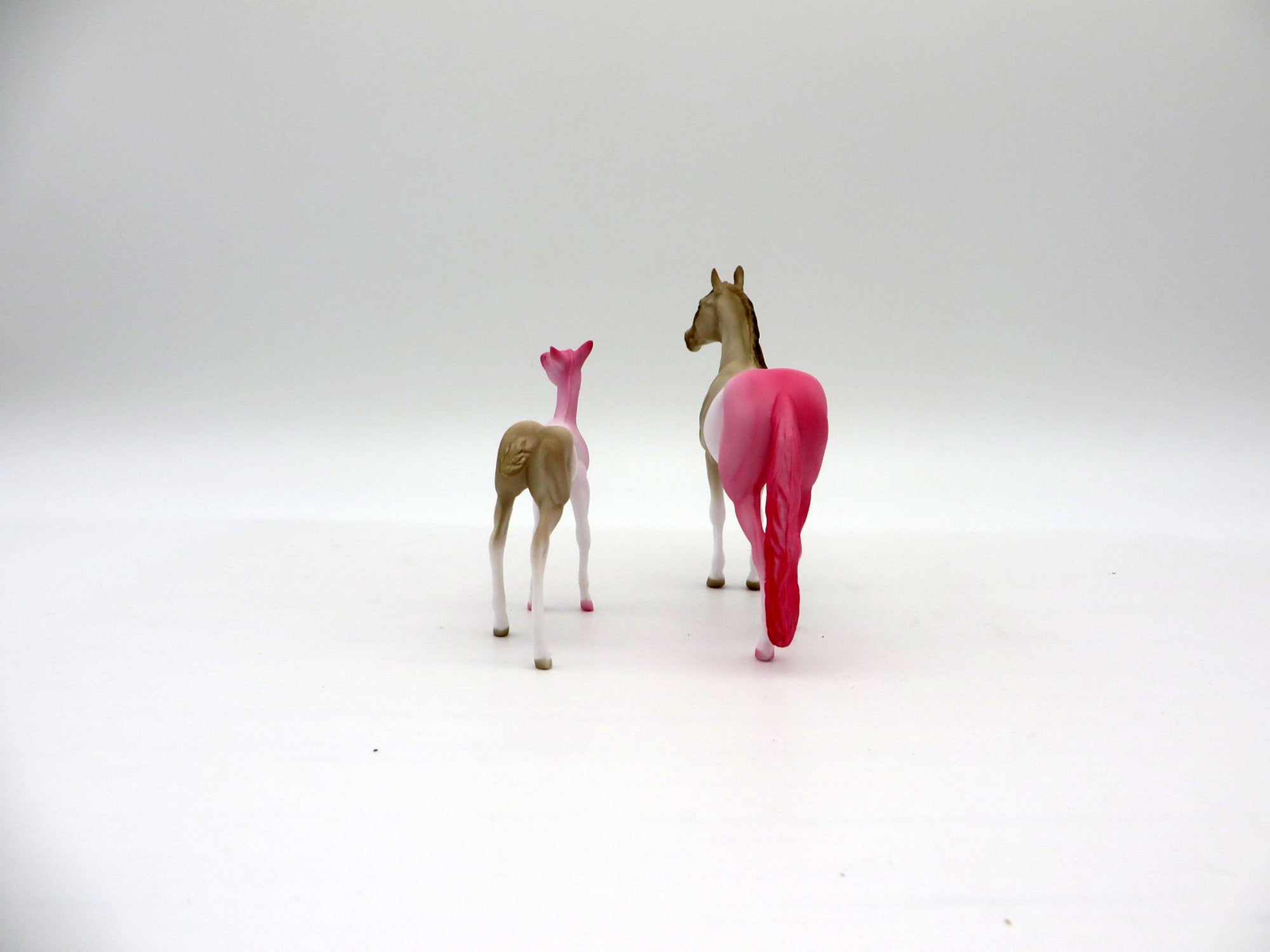 Neo and Politan-OOAK Andalusian and Foal Chip Painted By Ellen Robbins NICM 7/23/21