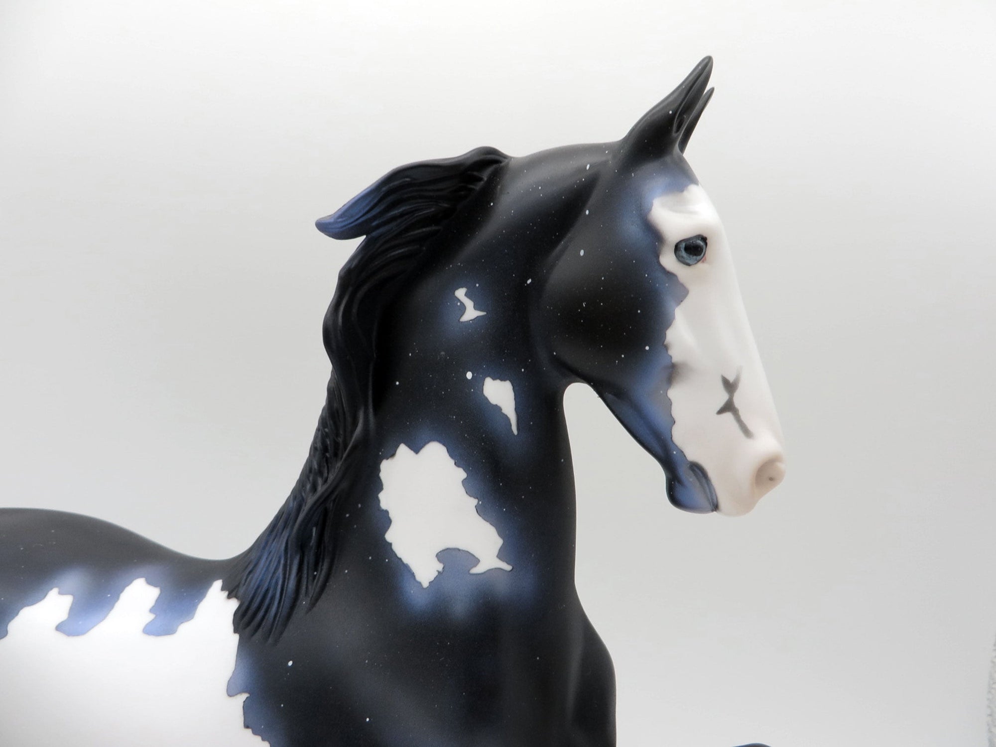 Nebula-OOAK Dapple Black Paint Saddlebred SHCF 2021