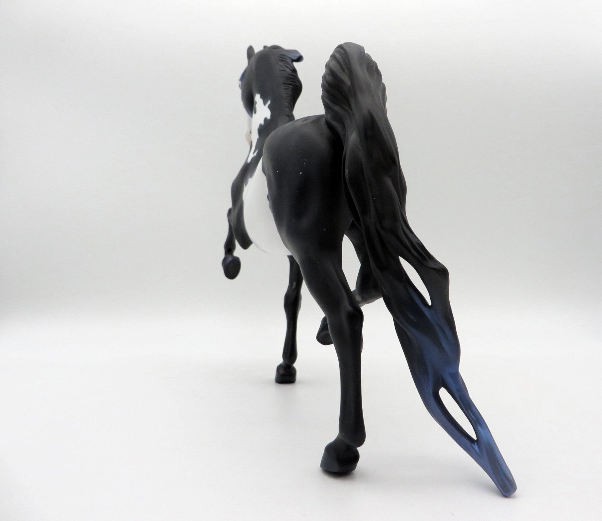 Nebula-OOAK Dapple Black Paint Saddlebred SHCF 2021