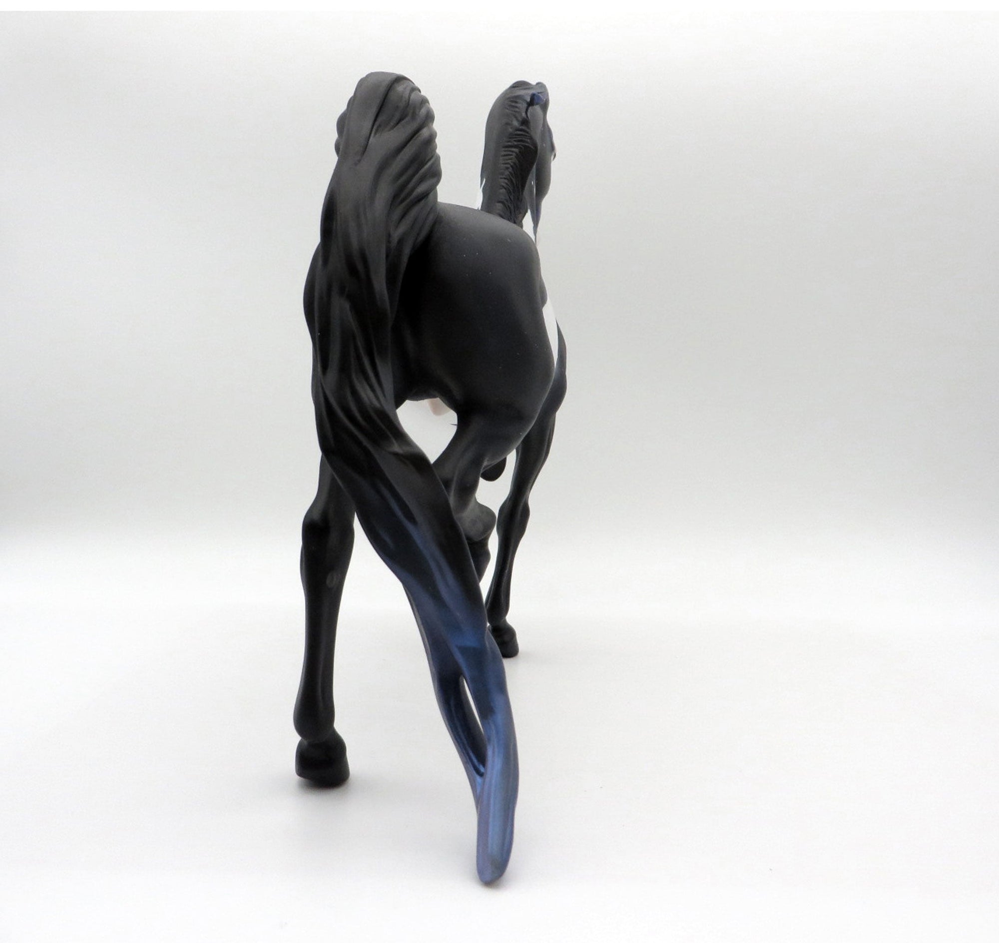 Nebula-OOAK Dapple Black Paint Saddlebred SHCF 2021