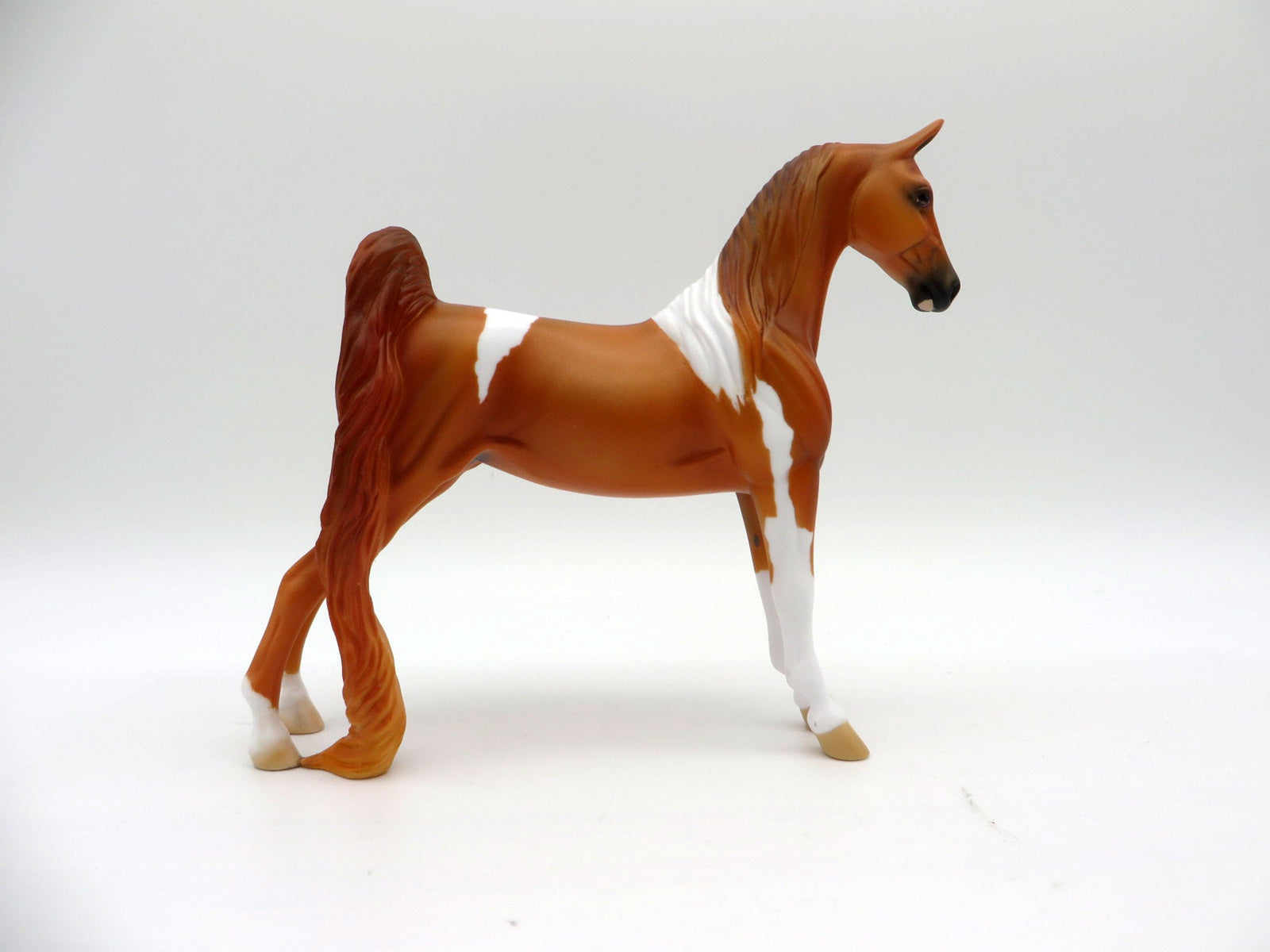 Neruda-OOAK Chestnut Pinto Saddlebred Pebbles  Painted By Ellen Robbins EQ21