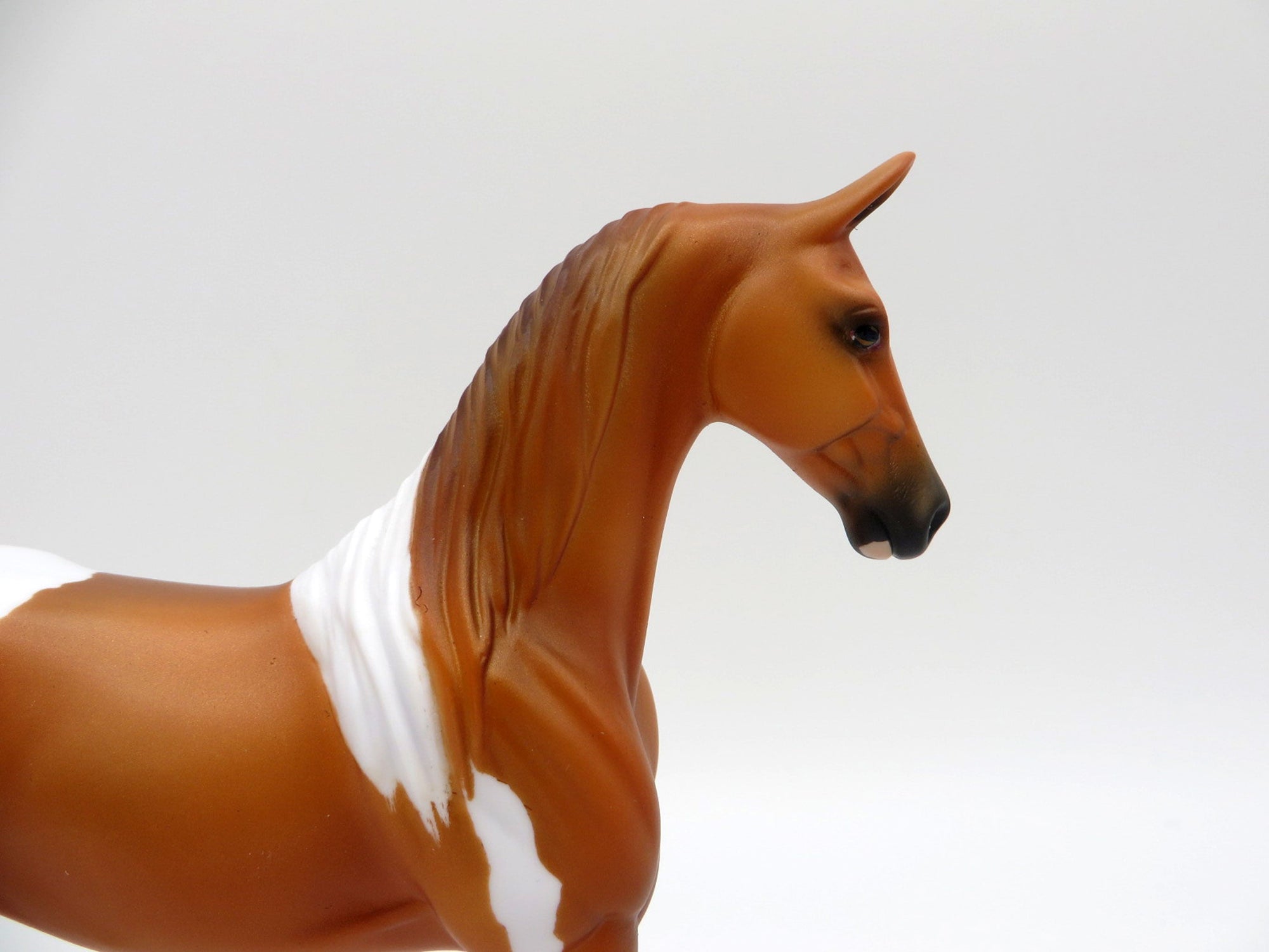 Neruda-OOAK Chestnut Pinto Saddlebred Pebbles  Painted By Ellen Robbins EQ21