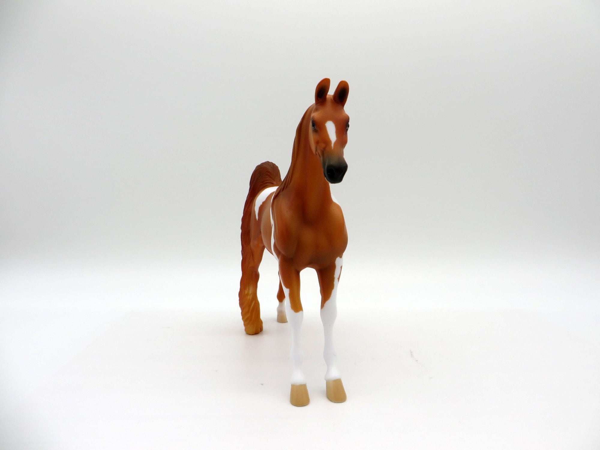 Neruda-OOAK Chestnut Pinto Saddlebred Pebbles  Painted By Ellen Robbins EQ21