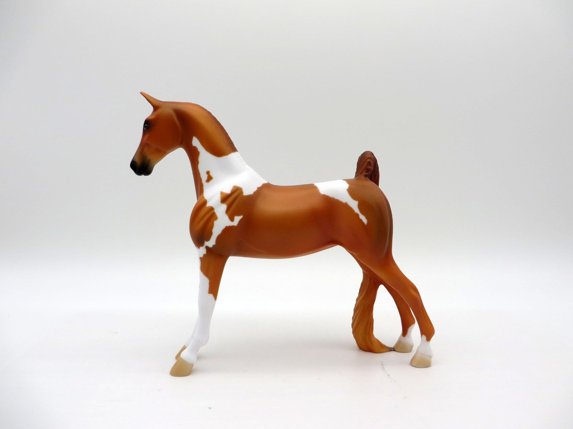 Neruda-OOAK Chestnut Pinto Saddlebred Pebbles  Painted By Ellen Robbins EQ21