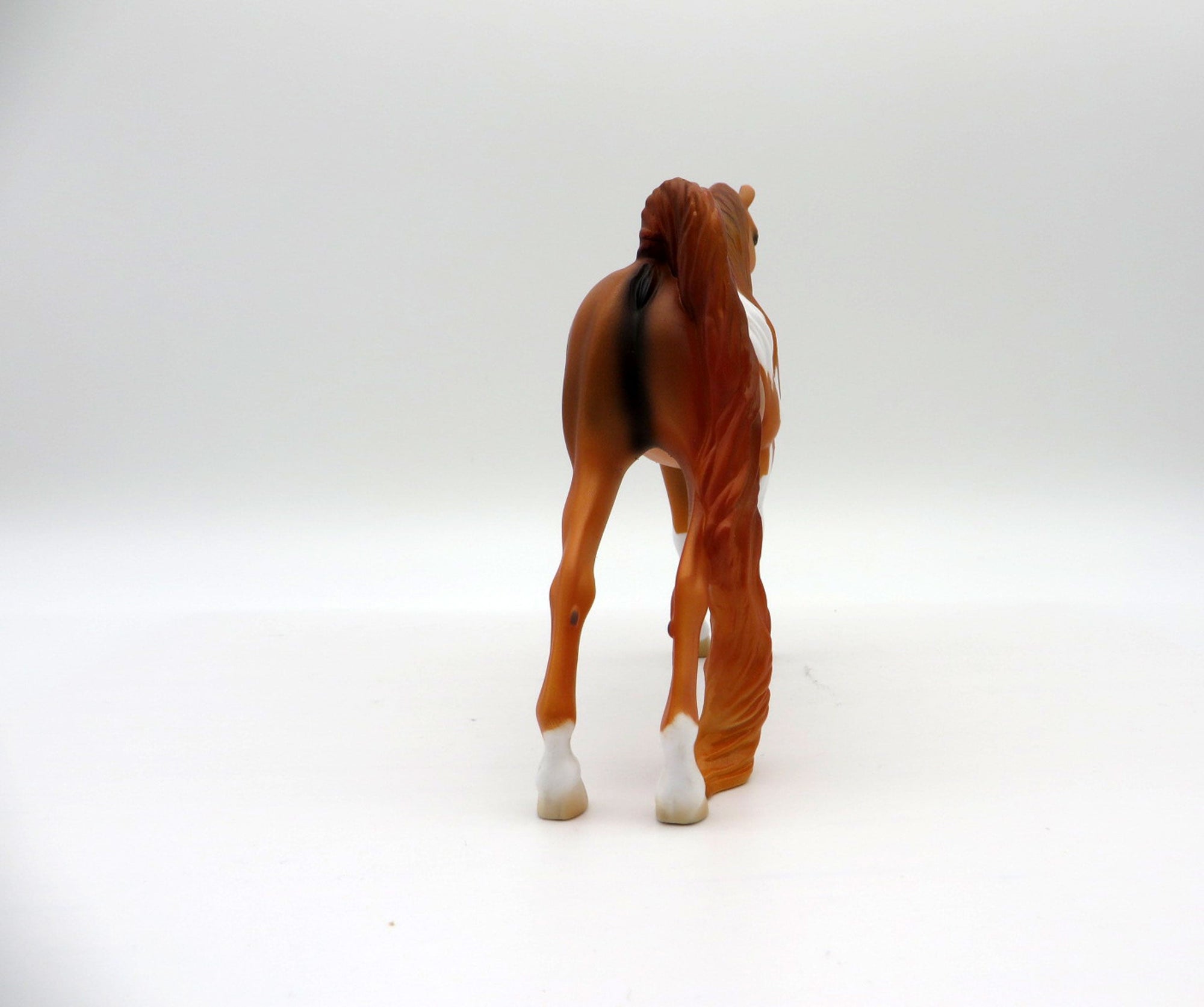 Neruda-OOAK Chestnut Pinto Saddlebred Pebbles  Painted By Ellen Robbins EQ21