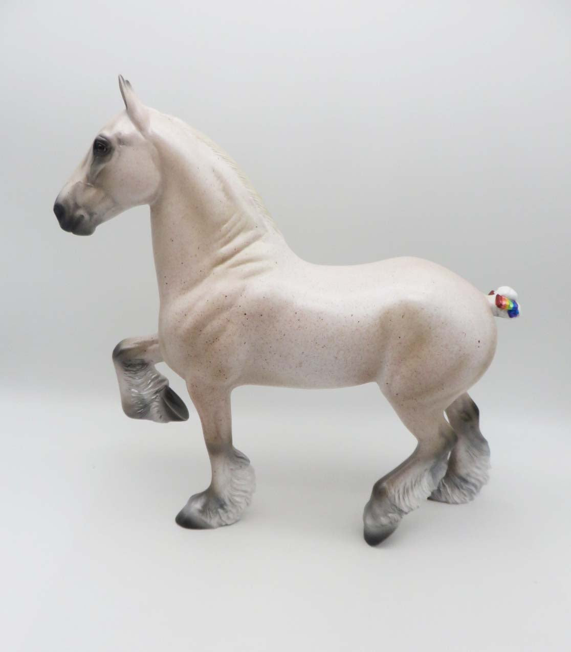 New Beginnings - OOAK - Flea Bitten Grey Trotting Drafter By Ashley Palmer - SHCF23