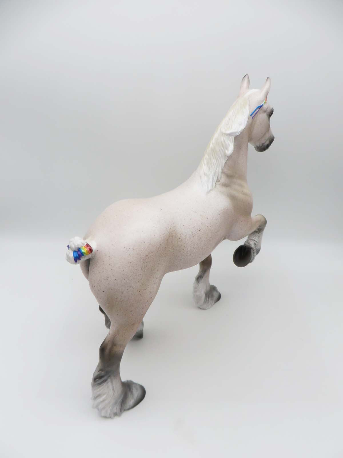 New Beginnings - OOAK - Flea Bitten Grey Trotting Drafter By Ashley Palmer - SHCF23