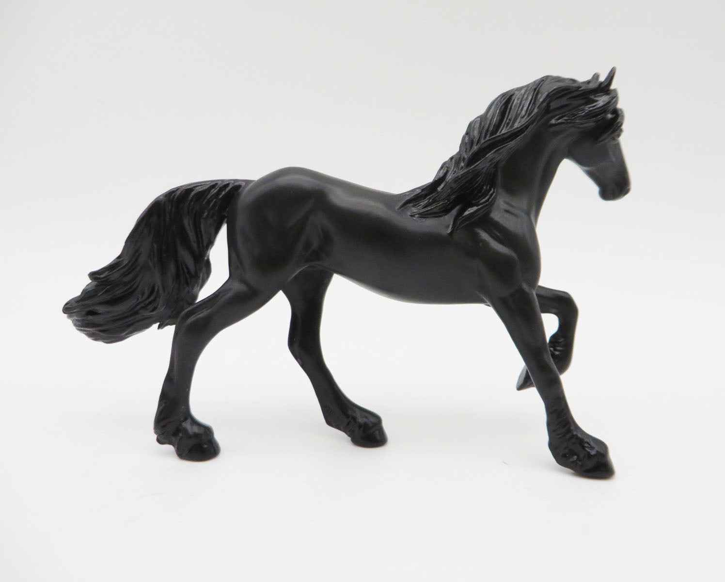 New Moon - OOAK - Black Frisian Chip By Andrea Thomason - Christmas Tails 2022 - CT22