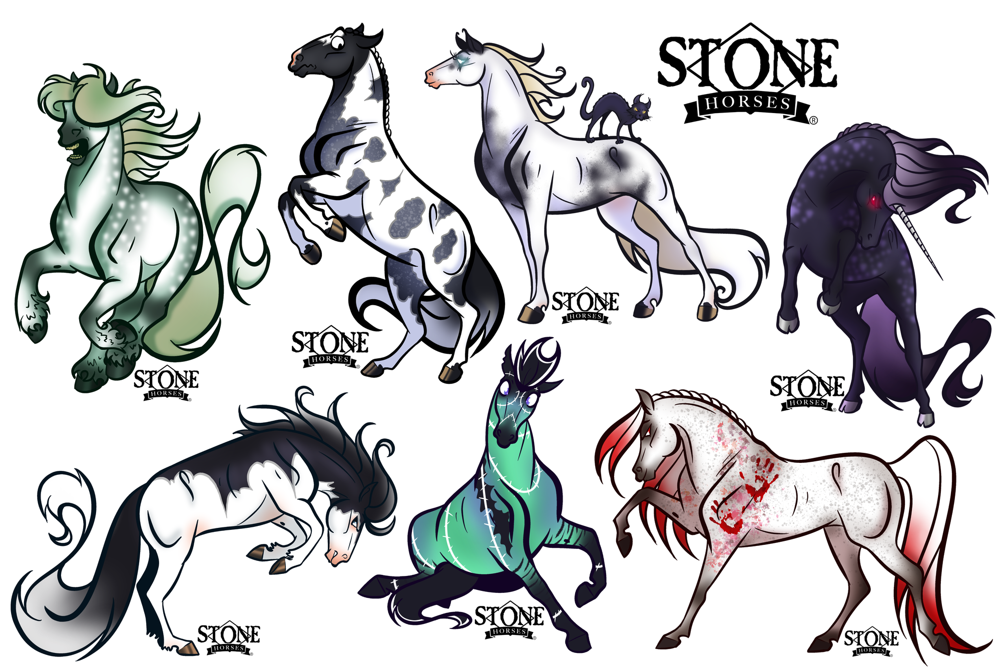 Moonlight Madness 2021 - Character Stickers