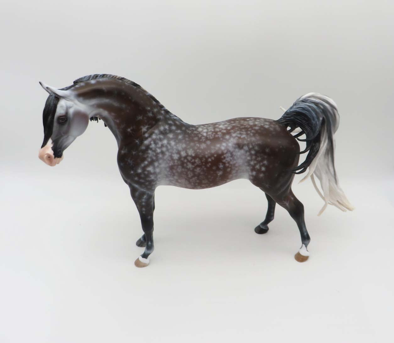 Niebieski-OOAK Bay going grey Arabian Stallion By Myla Pearce Best Offer 5/15/23