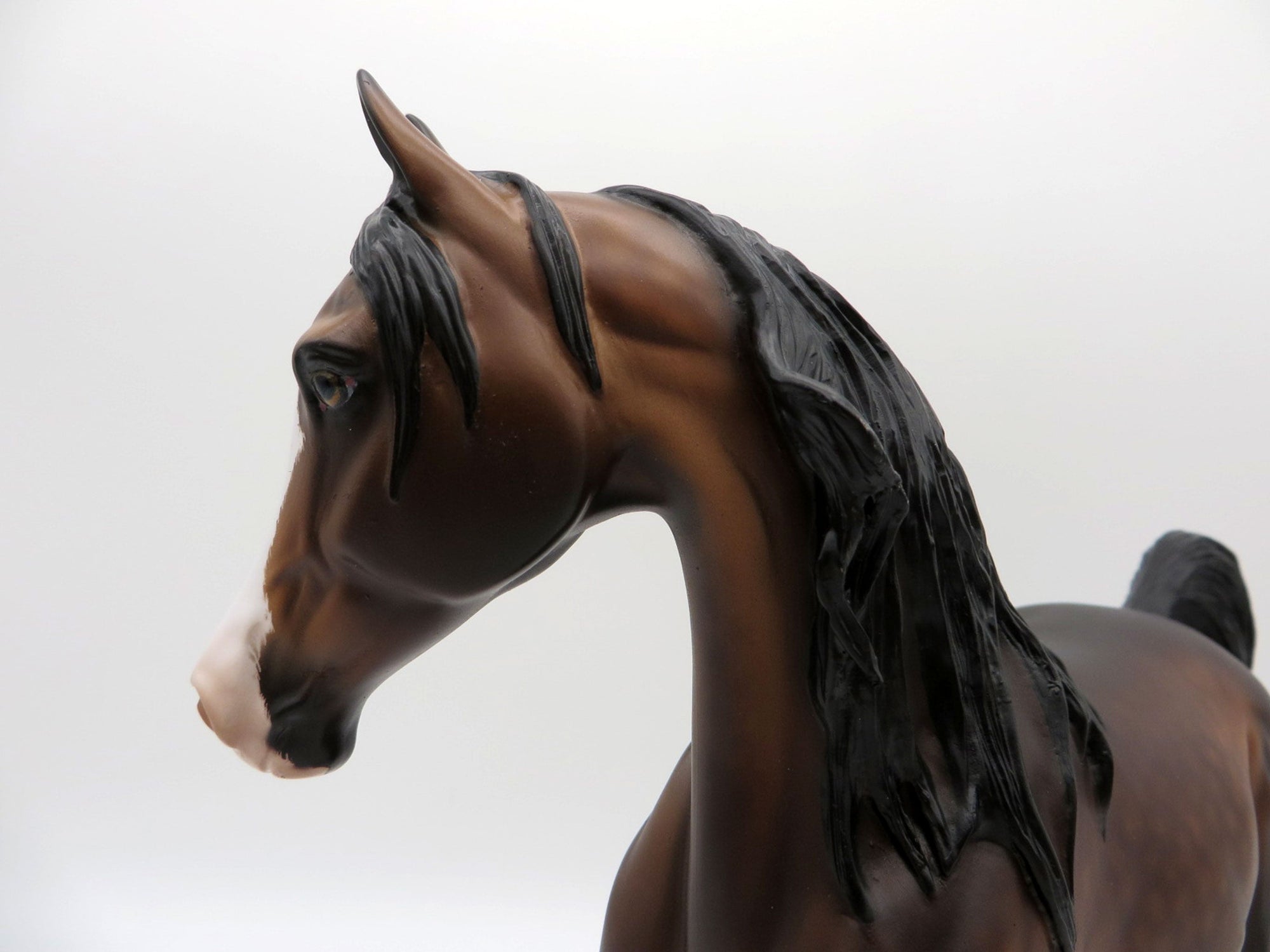 Night Song-OOAK Dapple Bay Arabian Mare Painted by Sheryl Leisure 8/1/21