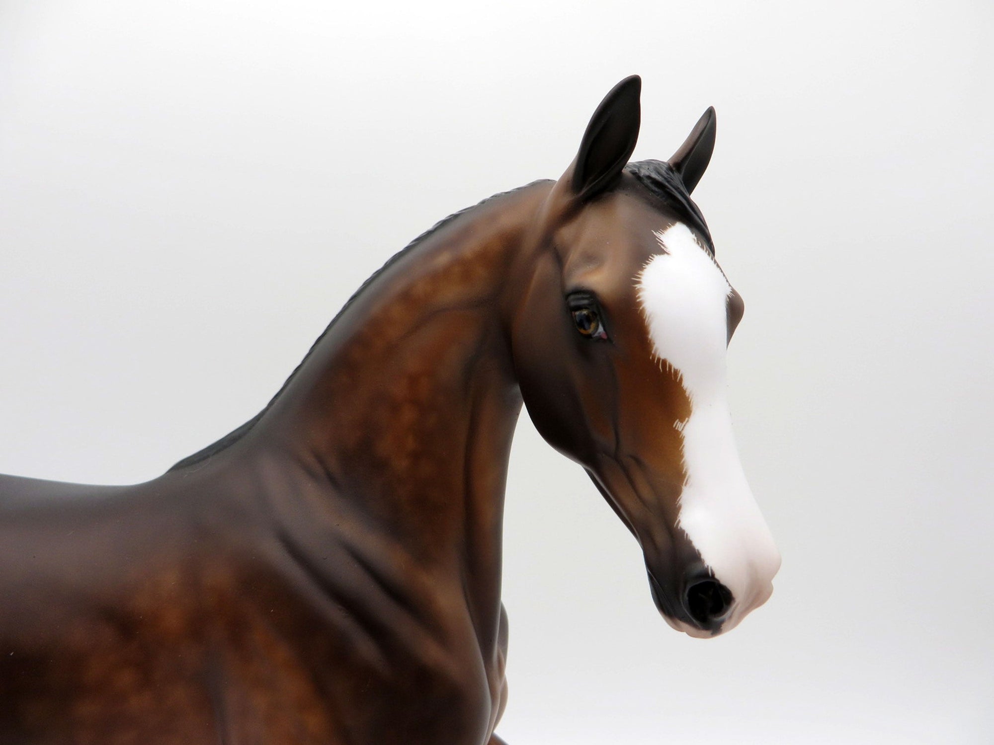 Night Song-OOAK Dapple Bay Arabian Mare Painted by Sheryl Leisure 8/1/21