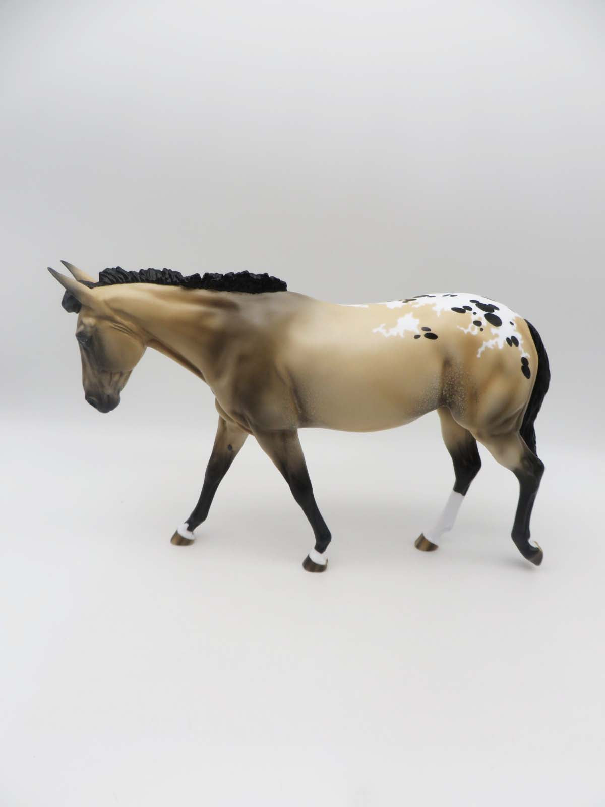No Good Horses - OOAK - Buckskin Appaloosa Mule By Ashley Palmer - SHCF23