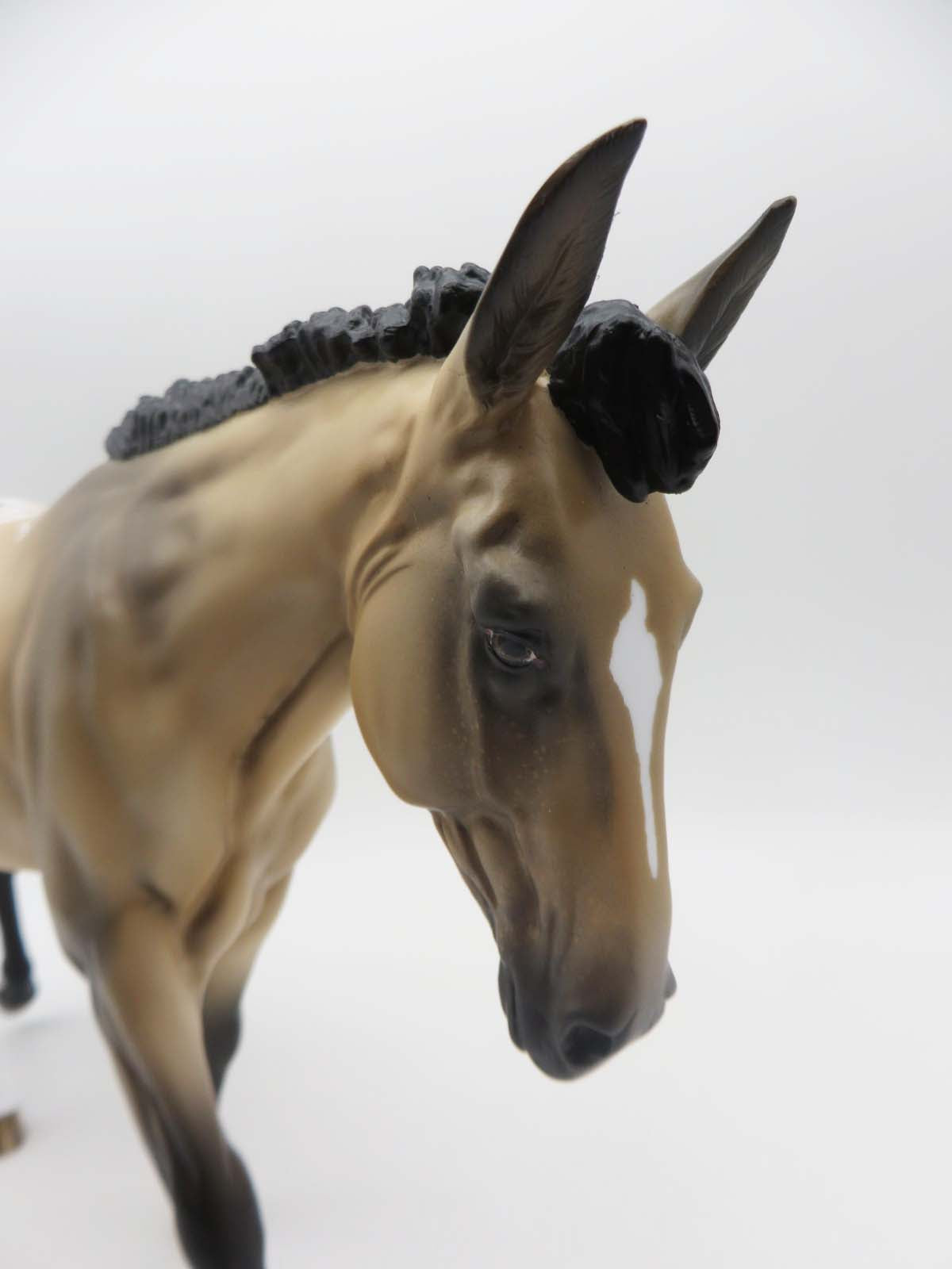 No Good Horses - OOAK - Buckskin Appaloosa Mule By Ashley Palmer - SHCF23