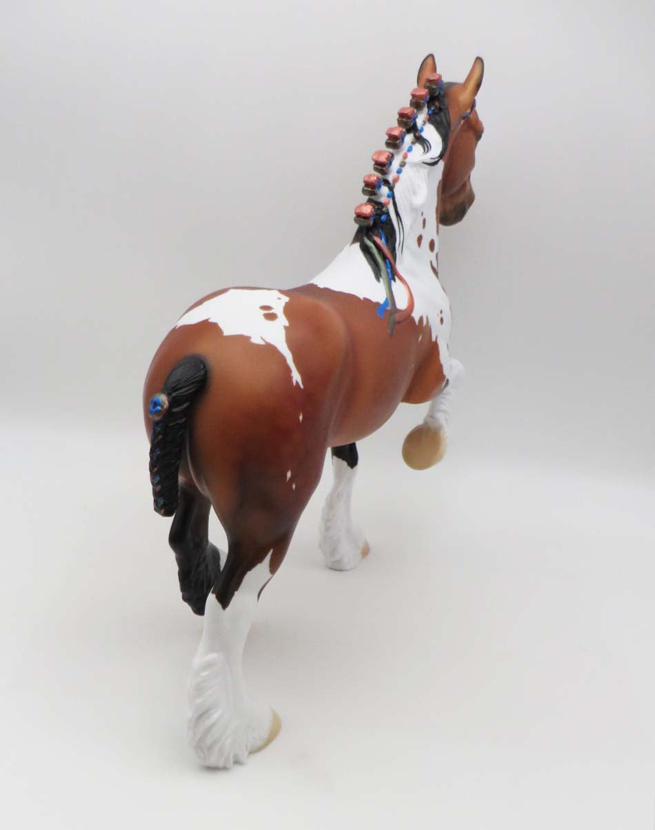 No Such Thing As Fair - OOAK - Dappled Light Bay Tobiano Trotting Drafter By Ellen Robbins - SHCF23