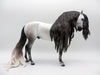 Noble Steed-OOAK Dapple Grey Andalusian Painted by Carrie Keller  EQ 21