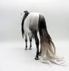 Noble Steed-OOAK Dapple Grey Andalusian Painted by Carrie Keller  EQ 21