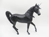 North Pole Coal - OOAK - Dapple Black Unicorn Arabian Mare Decorator By Ellen Robbins - Christmas Tails 2022 - CT22