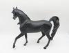 North Pole Coal - OOAK - Dapple Black Unicorn Arabian Mare Decorator By Ellen Robbins - Christmas Tails 2022 - CT22