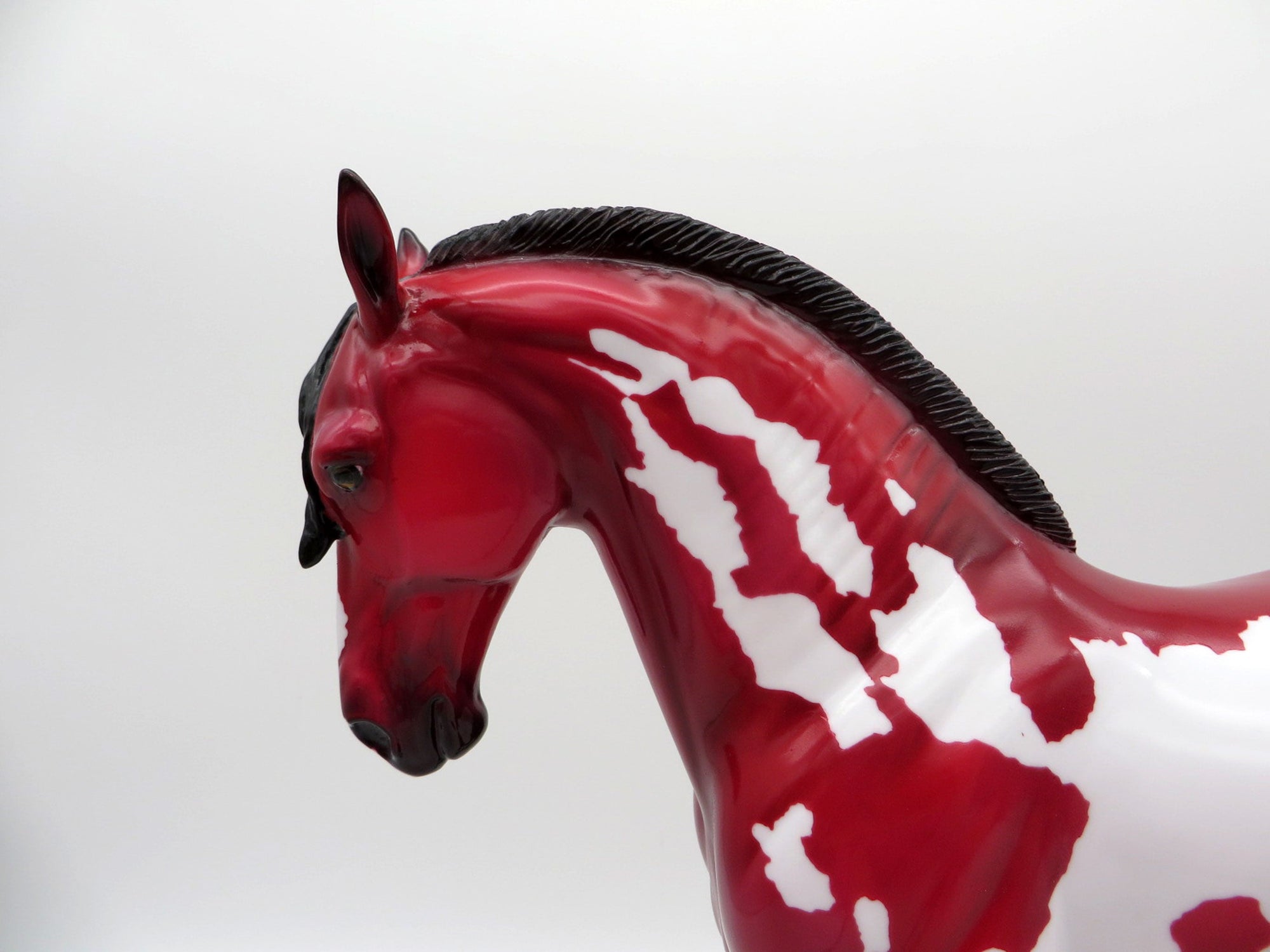 Nyekundo - OOAK Precious Stone Ruby Andalusian Painted By Ellen Robbins EQ 2021