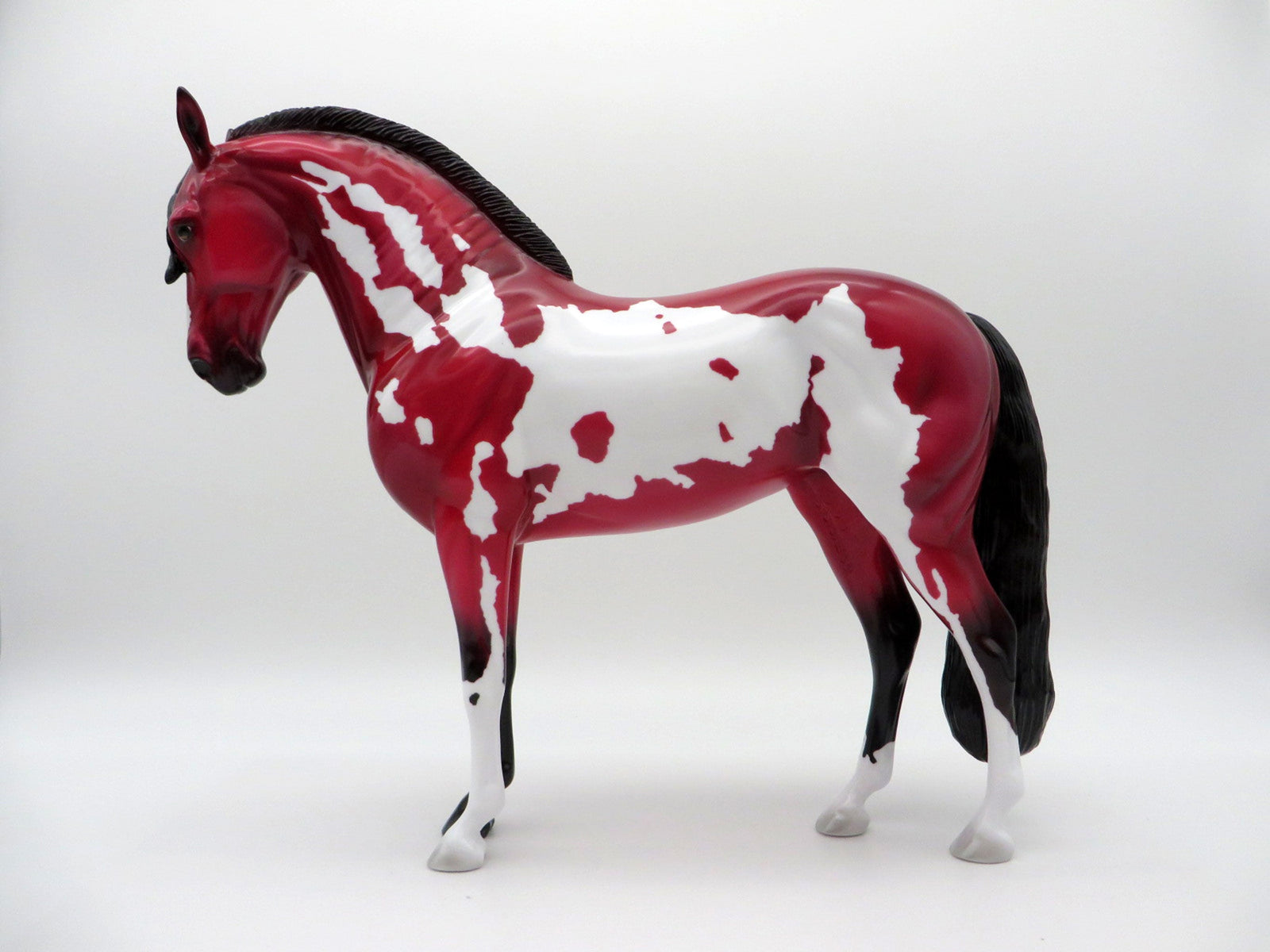 Nyekundo - OOAK Precious Stone Ruby Andalusian Painted By Ellen Robbins EQ 2021