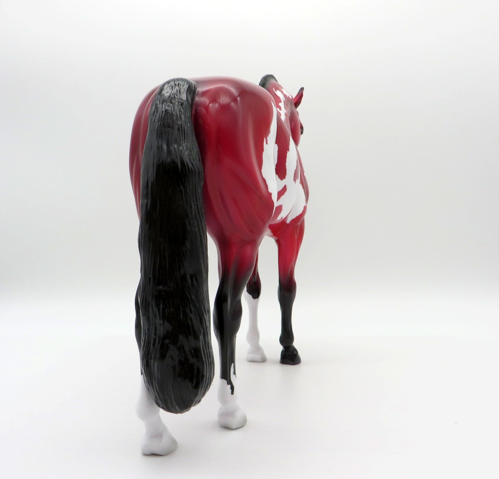 Nyekundo - OOAK Precious Stone Ruby Andalusian Painted By Ellen Robbins EQ 2021