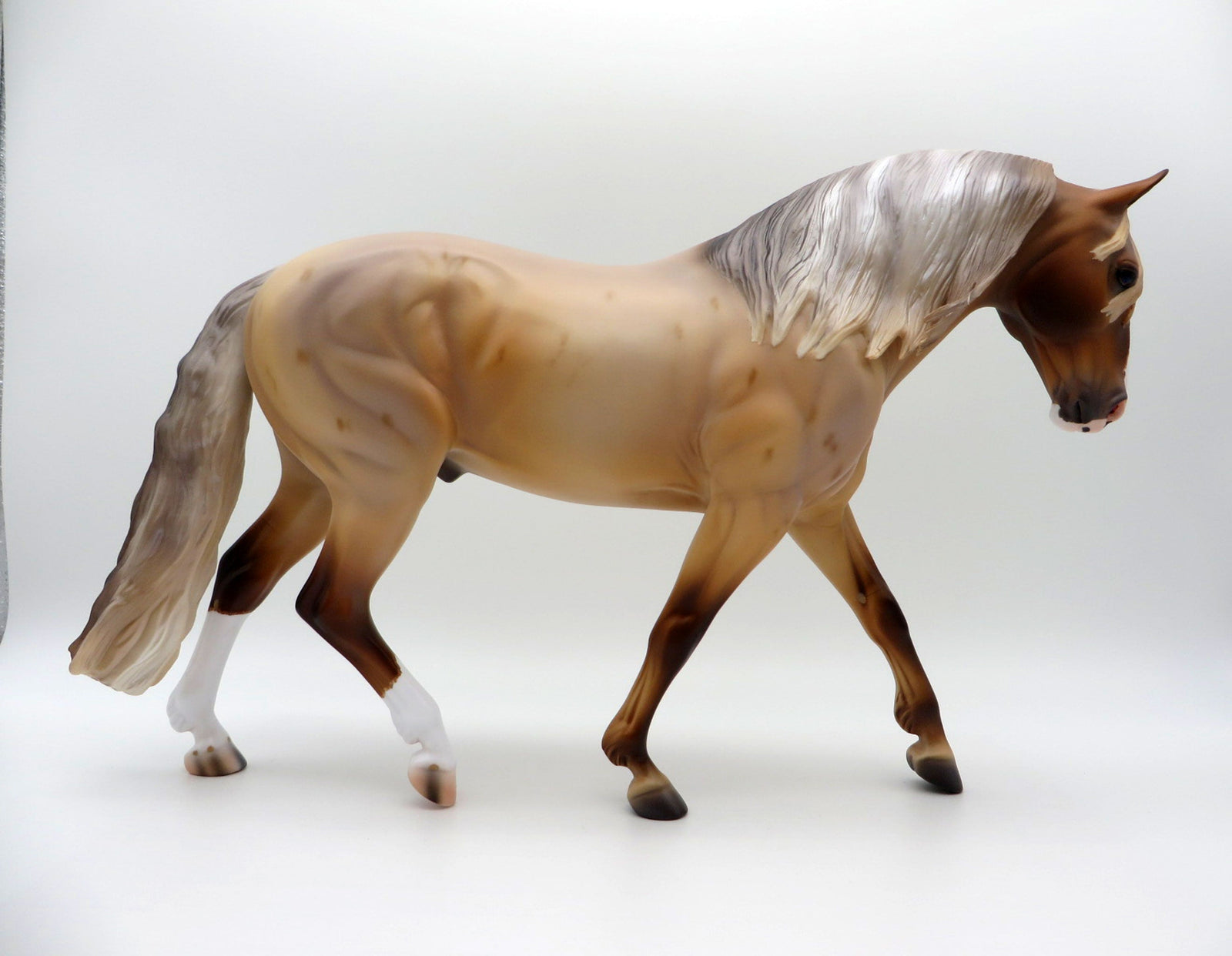 OB-OOAK Palomino Roan Irish Draft Painted By Caroline Boydston