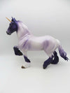 Oberon - OOAK - Purple Roan Decorator Unicorn Trotting Drafter By Angela Marleau - Best Offer 4/17/23