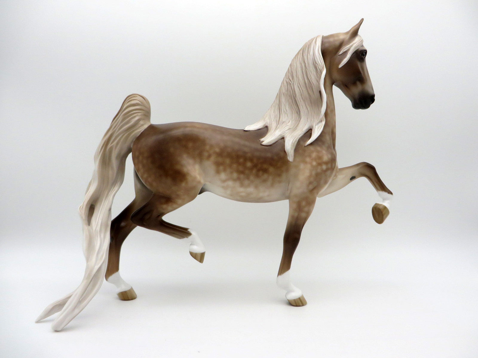 Odd's and Ends-OOAK Silver Dapple Saddlebred Painted by Sheryl Leisure 7/26/21