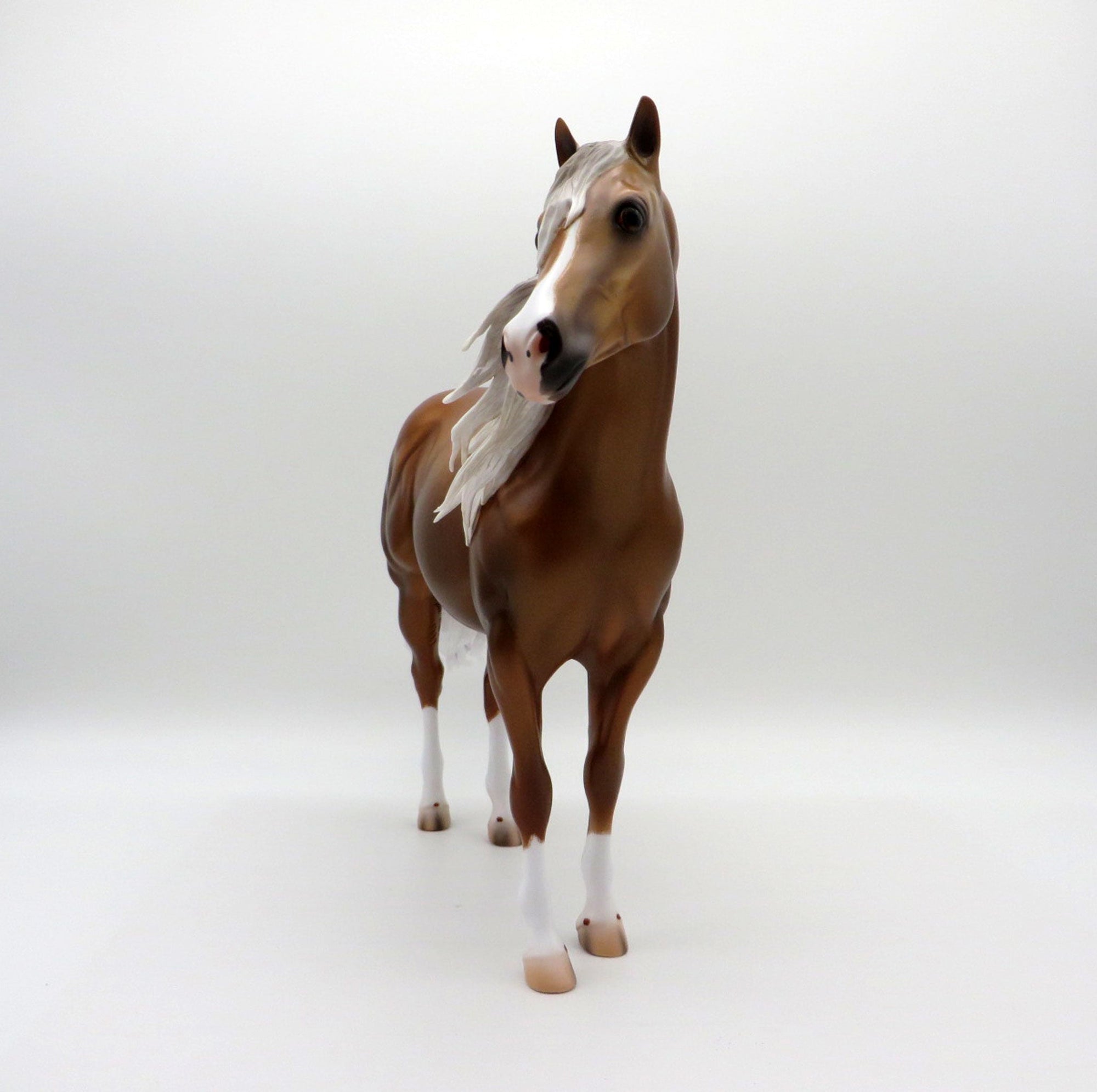 Odin-OOAK Dapple Palomino ISH  Painted By Caroline Boydston 7/12/21