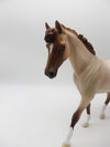 Ol&#39; Red - OOAK - Red Roan/Redtick Pony By Ellen Robbins P&amp;C 23