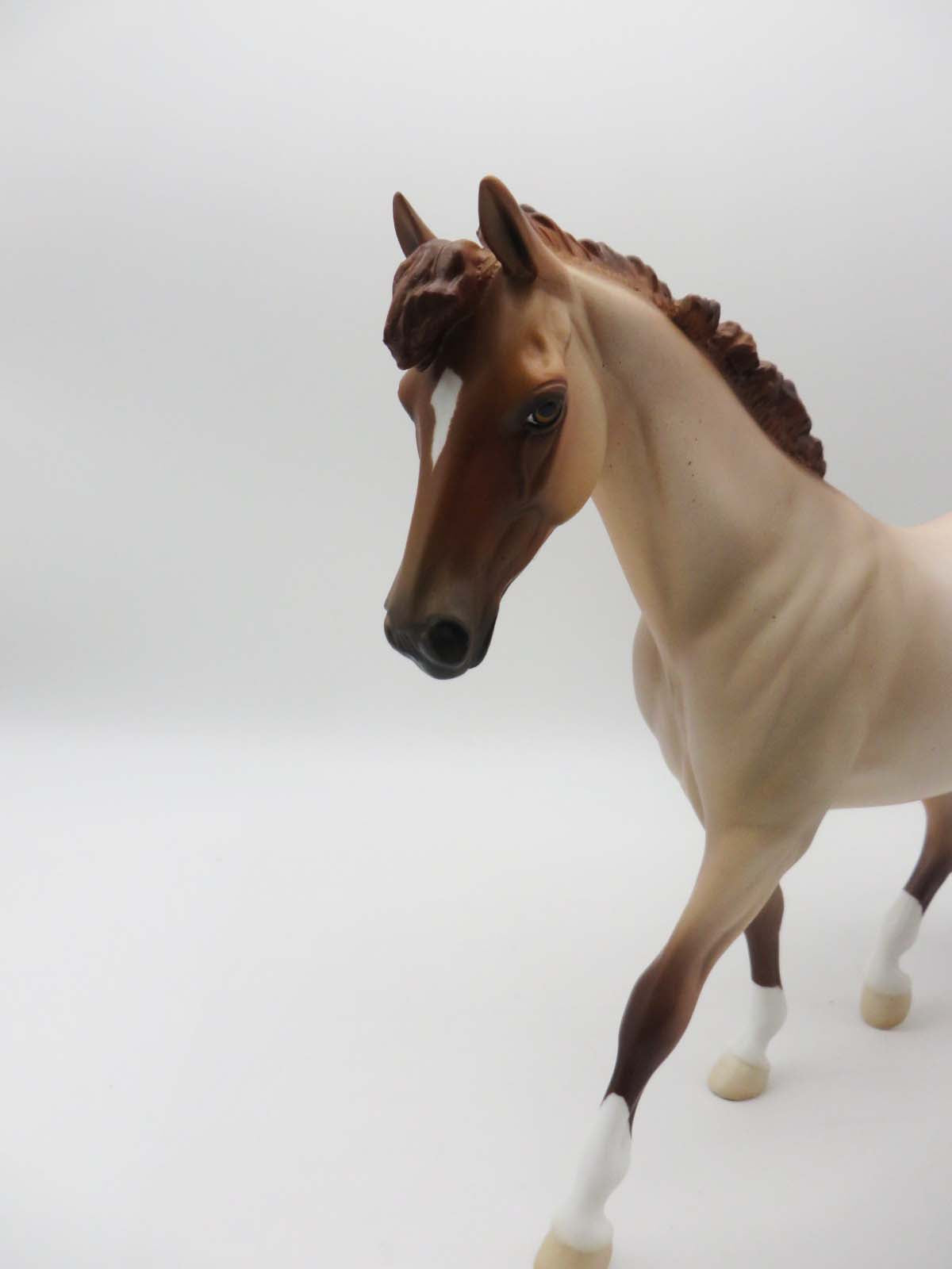 Ol&#39; Red - OOAK - Red Roan/Redtick Pony By Ellen Robbins P&amp;C 23