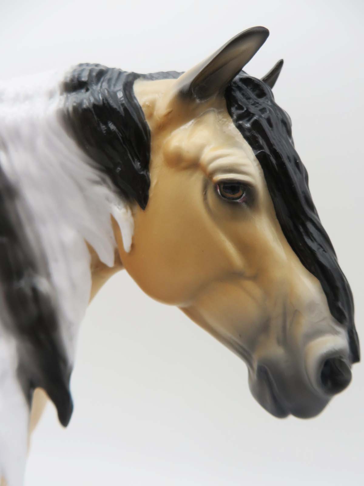 One Constant in Life -OOAK Etched Buckskin Paint Heavy Draft Mare By Ellen Robbins- SHCF23