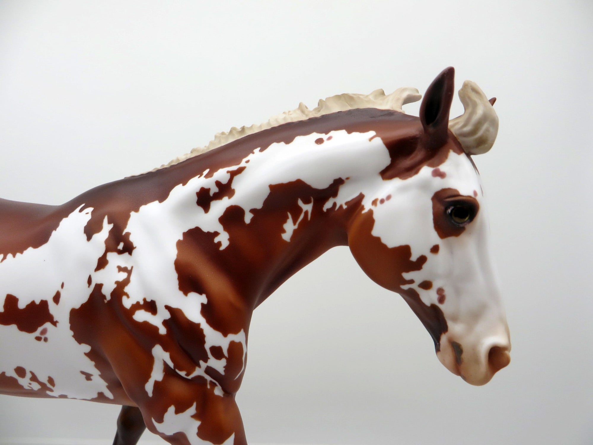 Orlaith-OOAK Chestnut Overo Running Stock Horse By Julie Keim 3/22